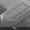 SEM image of OPUS 200AC AFM probe back SEM image of OPUS 200AC AFM probe back