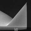 SEM image of OPUS Tips Carbon Nanofiber FG AFM tip SEM image of OPUS Tips Carbon Nanofiber FG AFM tip